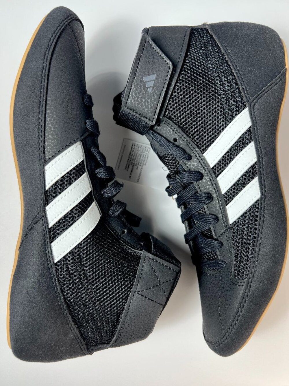 Adidas HVC 2 Wrestling Shoes Black/White AQ3325 - Size 7.5 US NWT